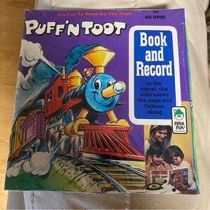 PUFF 'N TOOT - Peter Pan Records -Vinyl 45 RPM 7" 1971
Story Book and Record New